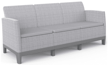 KETER vrtni kavč Scandi Forma 3, siv (270886)