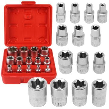 shumee KOMPLET TORX NASTAVKOV E4-E24, 14-delni