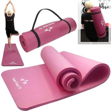 shumee JOGA PODLOGA 1,5 cm ROZA 190 x 63 cm