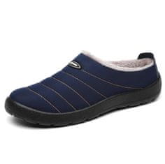 Nikcorp ženske zimske copate SMajong zatepljene s krznom, vodoodporne, slip-on, protizdrsni podplat, modre 37 EU