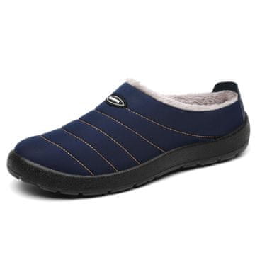 Nikcorp ženske zimske copate SMajong zatepljene s krznom, vodoodporne, slip-on, protizdrsni podplat, modre 37 EU