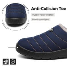 Nikcorp ženske zimske copate SMajong zatepljene s krznom, vodoodporne, slip-on, protizdrsni podplat, modre 37 EU