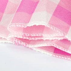 Nikcorp Otroški kostum za cos-play princeske Carnival roza Rose Red 110 cm komplet: jopica z gumbi, zvonaste hlače z zvezdicami, apaszka, očala srca, uhani