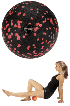 Aqua-Sport AQUA-SPORT POWERSTRECH EPP ŽOGICA 8 CM VALJČKI ČRNO-RDEČA AS06140