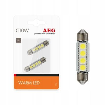 shumee 2x C10W LED ŽARNICA 41mm ZA NAKNADNO VGRADNJO TOPLA LED TOPLO BELA