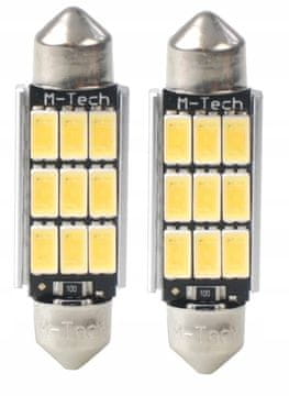 M-Tech C5W CEVNA ŽARNICA C10W 41mm OSRAM LED TOPLO BELA
