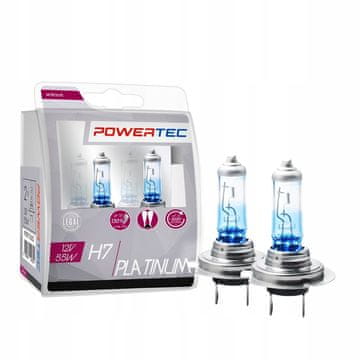M-Tech Komplet žarnic H7 POWERTEC PLATINUM PLUS 130% 55W z odobritvijo ECE R37