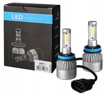 M-Tech Komplet H11 LED žarnic 12/24V 6500K 80W CANBUS