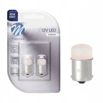 M-Tech R5W LED R10W BA15S 9xSMD RDEČE DIODE ŽARNICE