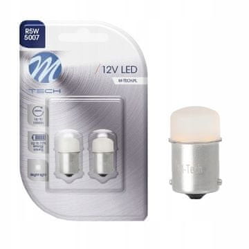 M-Tech R5W LED R10W BA15S ŽARNICE 9xSMD 12V RUMENA DIODA
