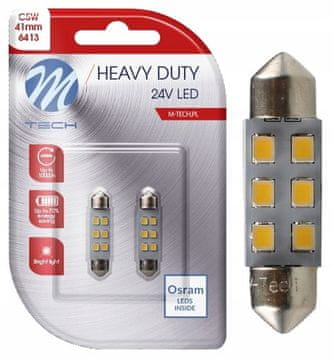 M-Tech 2x C5W C10W 41mm LED OSRAM 24V 6xSMD bela žarnica