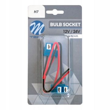 M-Tech 2x KERAMIČNI GRELNIK ZA ŽARNICO H7 V OBLIKI KOCKE 12/24V CU ŽICE