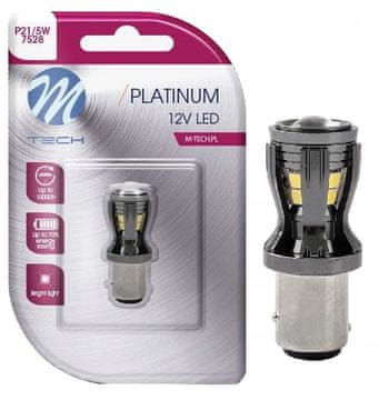 M-Tech LED ŽARNICA P21/5W OSRAM M-TECH 15SMD 12/24V BELA