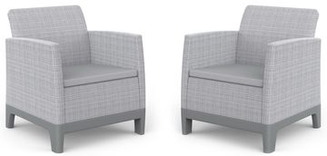 KETER Scandi Forma Duo Set vrtni komplet, siv
