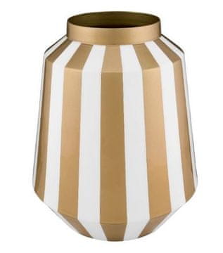Pip Studio Vaza Stripes bela/zlata črta 24x29cm