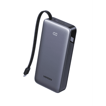 Ugreen 45W 20000mAh prenosna baterija z vgrajenim kablom