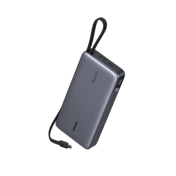 Ugreen 165W 25000mAh prenosna baterija z vgrajenim kablom