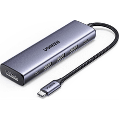 Ugreen 6-v-1 USB-C Hub (100 W PD, 4K@60Hz Displayport)