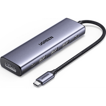 Ugreen 6-v-1 USB-C Hub (100 W PD, 4K@60Hz Displayport)