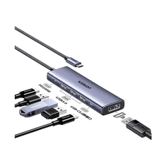 Ugreen 6-v-1 USB-C Hub (100 W PD, 4K@60Hz Displayport)