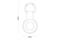 Mobile-origin ovitek za Apple AirTag, črn (FRL-ATKC-BLK)