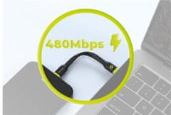 Mobile-origin podatkovni kabel USB-C na USB-C, 60 W, 10 cm, črn (COMC-USBC-BLK)