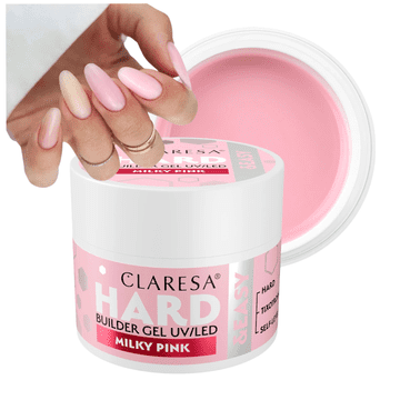 Claresa CLARESA Żel TRDI IN ENOSTAVNI GRADILNI GEL MLEČNO ROZA 45G