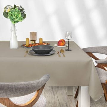 shumee Cozy Home & Living bež prt 160 cm okrogel, klasični prti - eleganten, odporen na vodo in madeže, enostaven za čiščenje