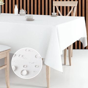 shumee Prt, odporen proti madežem, za 4 letne čase, mehak, vzdržljiv, brezšivni rob, enostaven za vzdrževanje, idealen za poroke, praznike in zabave, 150 x 220 cm, bel
