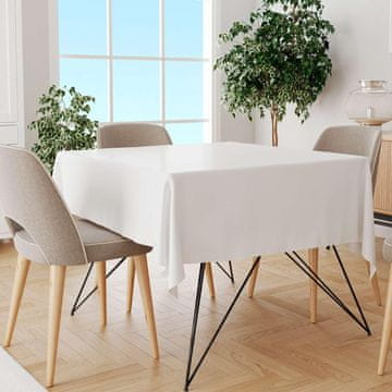 shumee Cozy Home & Living bel prt 140x240 cm - klasično eleganten, dekorativen, visokokakovosten, idealen za jedilnico, praznovanja in dekoracijo mize