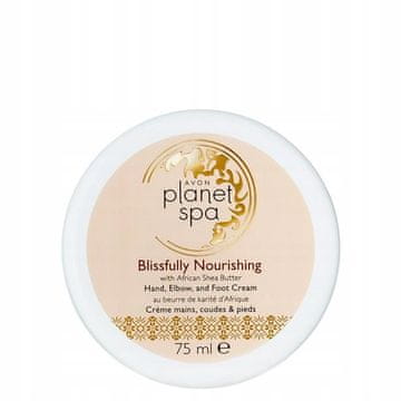 Avon Avon Planet Spa hranilna krema za roke, noge in komolce s karitejevim maslom in AHA kislinami
