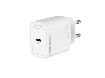Mobile-origin PD20W adapter, 20 W, USB-C, bel (FRL-PD20W-MO11)