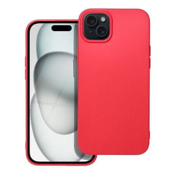 OEM Mehka torbica za iPhone 15 Plus, rdeča