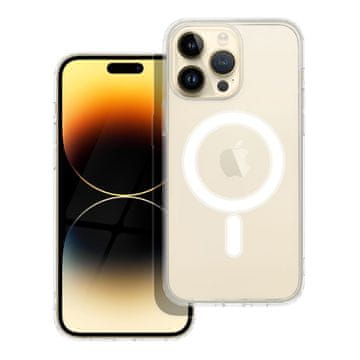 OEM Ovitek za iPhone 14 PRO MAX Clear Mag Cover (STR), združljiv z MagSafe, prozoren