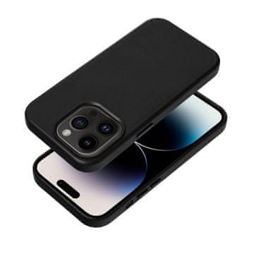 OEM Etui za Samsung S25 PLUS Leather Mag Cover, združljivo z MagSafe, črno