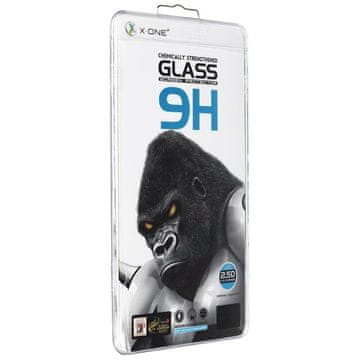 X-One Kaljeno steklo X-ONE Full Cover Extra Strong Crystal Clear – za iPhone 13/13 Pro/14/16e (s celotnim lepljenjem), črno