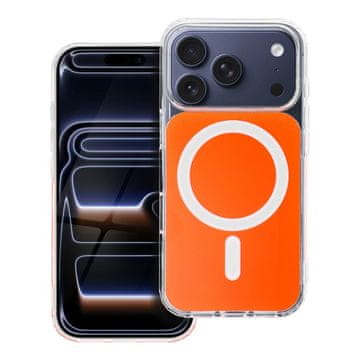 OEM Ohišje za iPhone 17 AIR Clear Fusion Mag Cover, združljivo z MagSafe, hermes orange