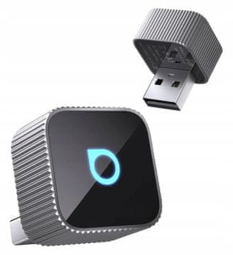Ottocast Brezžični avtomobilski adapter OTTOCAST Mini Cube T2, srebrne barve