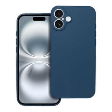OEM Mehka torbica za iPhone 16 Plus, temno modra