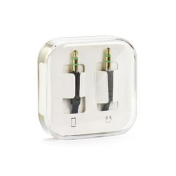OEM AUX kabel z 3,5-mm priključkom (moški) na 3,5-mm priključek (moški), BOX, 1 m, črn