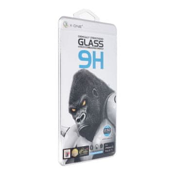 X-One Kaljeno steklo X-ONE Full Cover Extra Strong Crystal Clear – za iPhone 15 Pro (s celotnim lepljenjem), črno