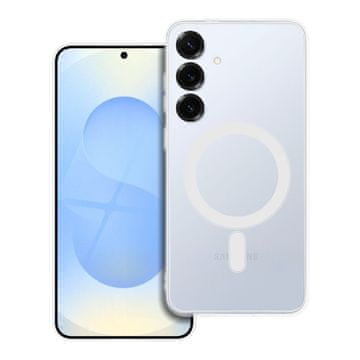 OEM Ohišje za Samsung S25 Clear Case 2 mm Mag Cover, združljivo z MagSafe (zaščita kamere), prozorno