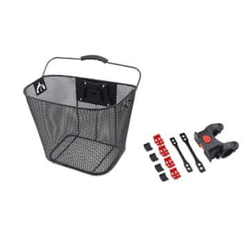 OEM Sprednji kolesarski koš z hitrim snemanjem FSBKT-013, črn