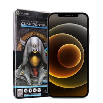 X-One Kaljeno steklo X-ONE Full Cover Extra Strong Privacy – za iPhone 16 Pro Max/17 Pro Max (s celotnim lepljenjem), črno