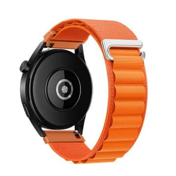 FORCELL Pas za Samsung Galaxy Watch Forcell F-Design FS05 s sponko iz poliestrskega vlakna, 22 mm, oranžen