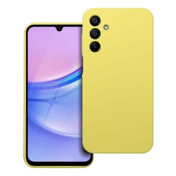 OEM Ovitek za Samsung A15 5G / A15 4G iz silikona, debeline 2 mm, rumene barve
