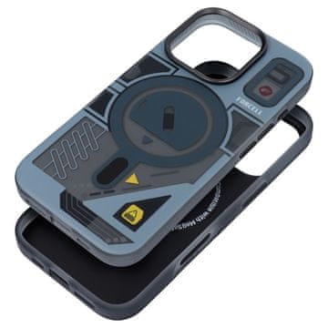 FORCELL Ohišje za iPhone 16 PLUS Forcell F-Protect Levels z dvojno plastjo in tehnologijo 4D, združljivo z MagSafe, testirano po vojaških standardih za padce, barva cyber grey