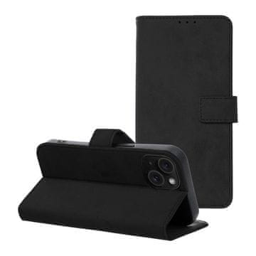 OEM TENDER Book ovitek za iPhone 15, črn