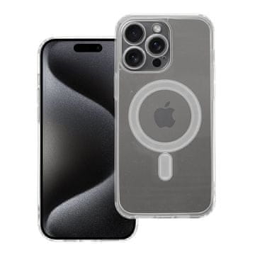 OEM Transparentni etui za iPhone 15 PRO MAX Clear Mag Cover (STR / CAMERA PROTECTION), združljiv z MagSafe