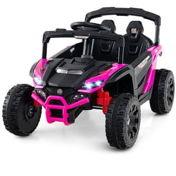 Northix Otroški električni UTV 12 V z daljincem roza 2 x 25 W